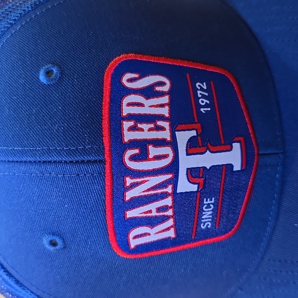 '47 Brand Texas Rangers Squad Trucker Adjustable Hat Snapback Cap Royal Blue - Picture 2 of 11